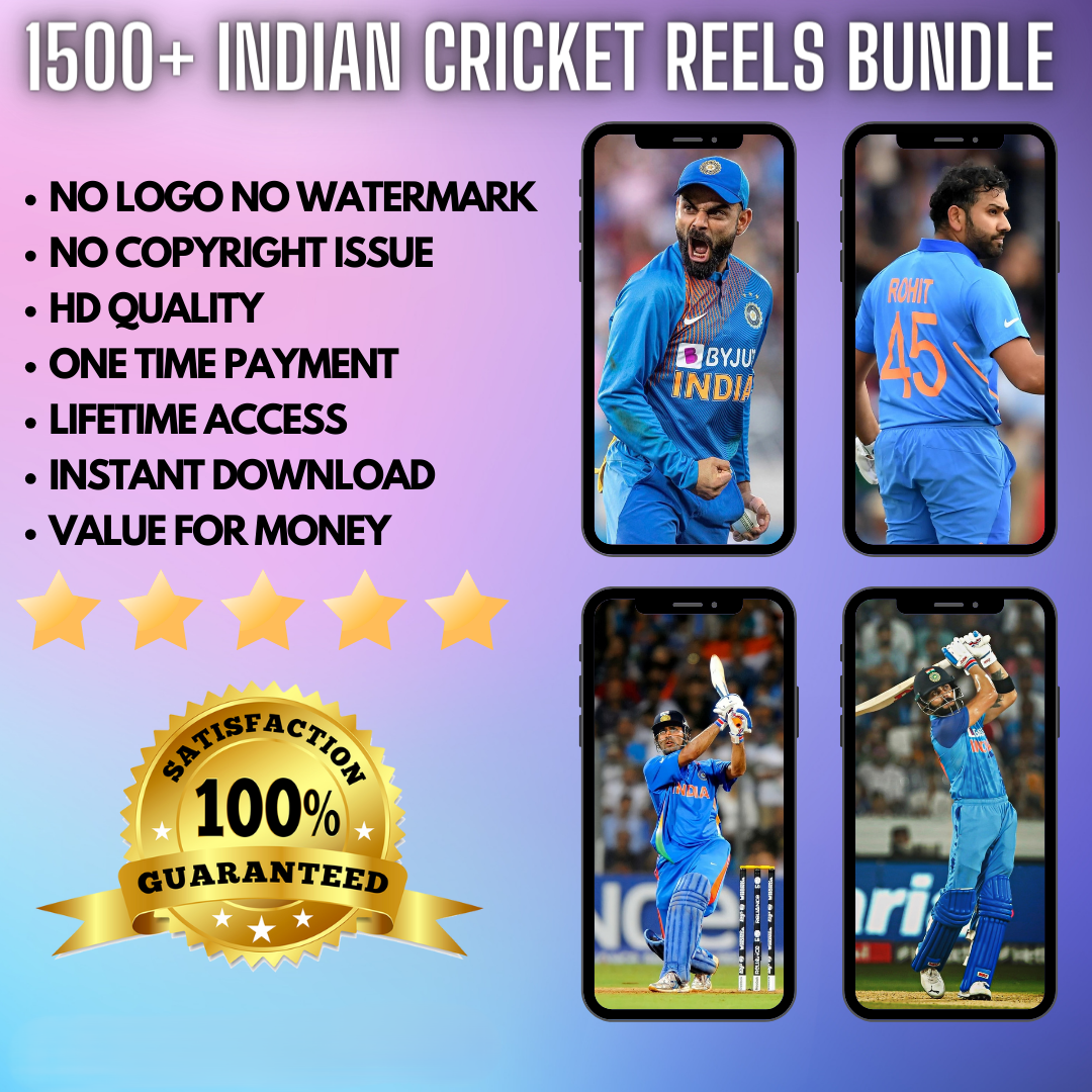 500+ Indian Cricket Viral Short Videos Collection – Match Highlights, Player Moments, Celebration Clips & Trending Social Media Content
