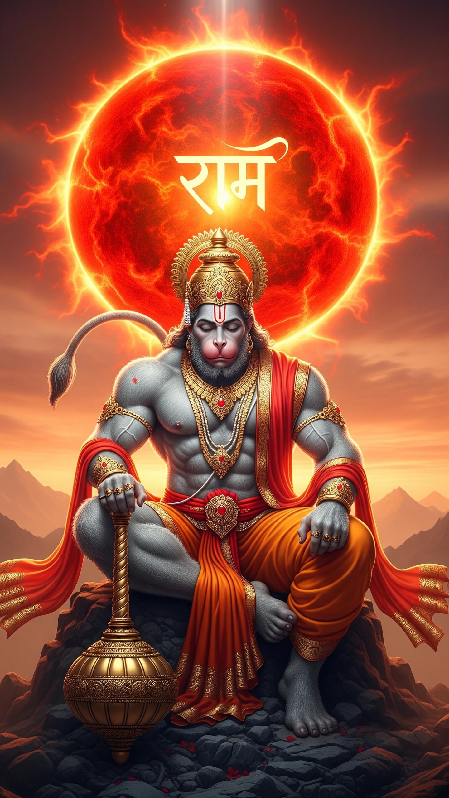 Hanumanji Mobile 1073 - Mobile Hanumanji Wallpaper