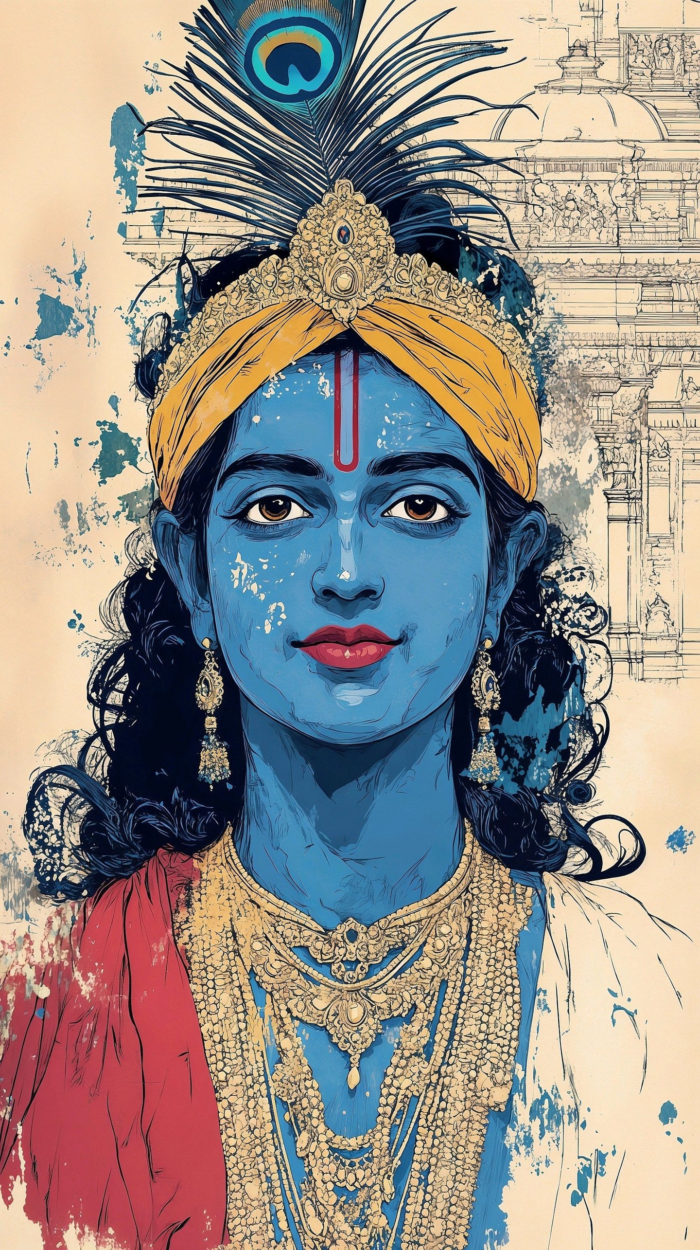 Krishna Mobile 4079 - Mobile Krishna Wallpaper