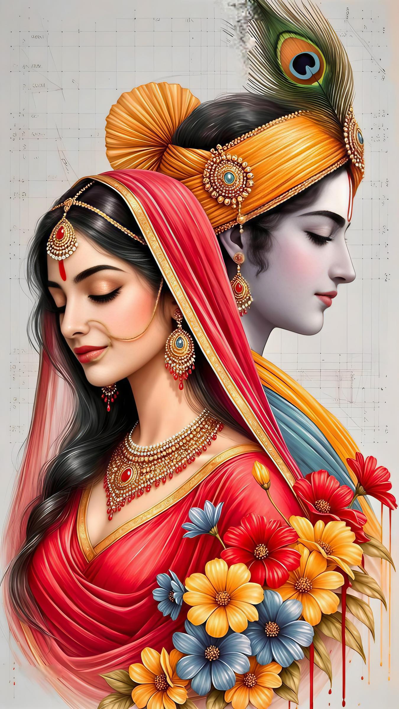 Radhe Krishna Mobile 7483 - Mobile Radhe Krishna Wallpaper