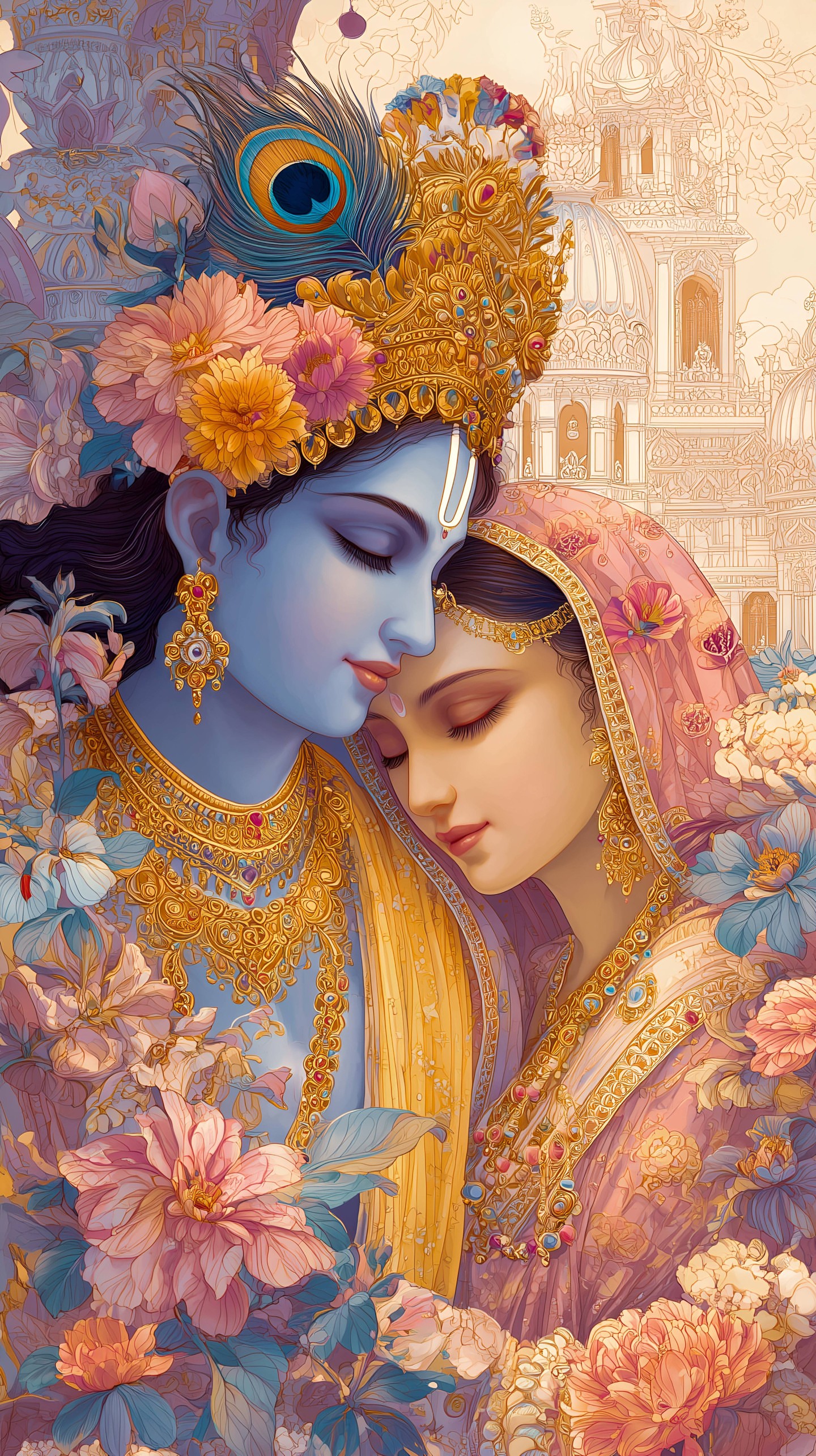 Radhe Krishna Mobile 3205 - Mobile Radhe Krishna Wallpaper