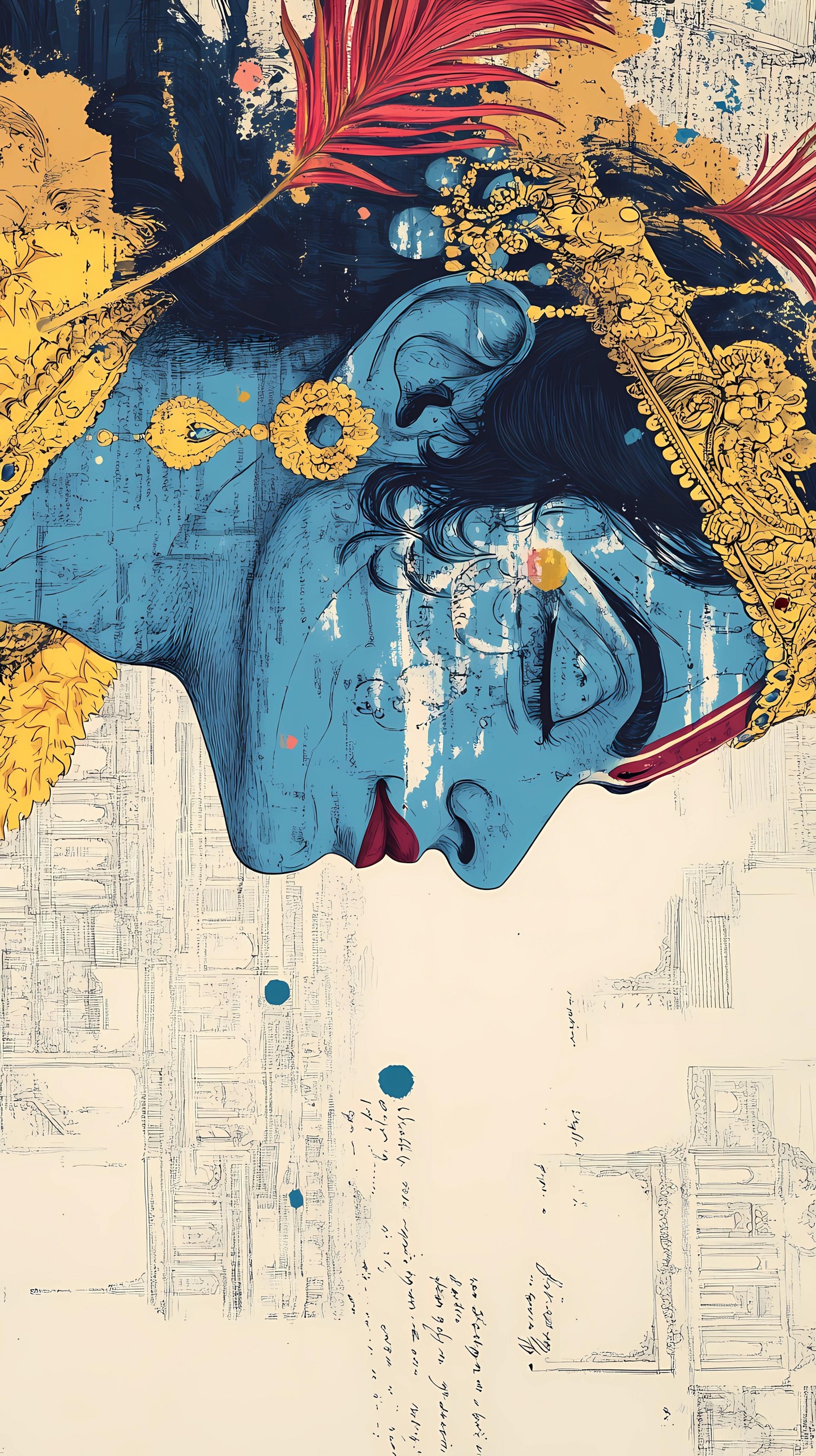 Radhe Krishna Mobile 6302 - Mobile Radhe Krishna Wallpaper