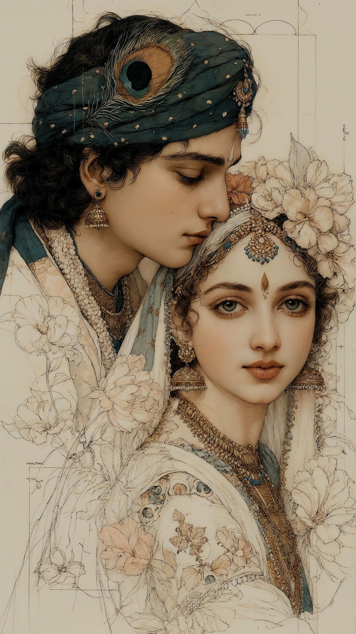 Radhe Krishna Mobile 3523 - Mobile Radhe Krishna Wallpaper