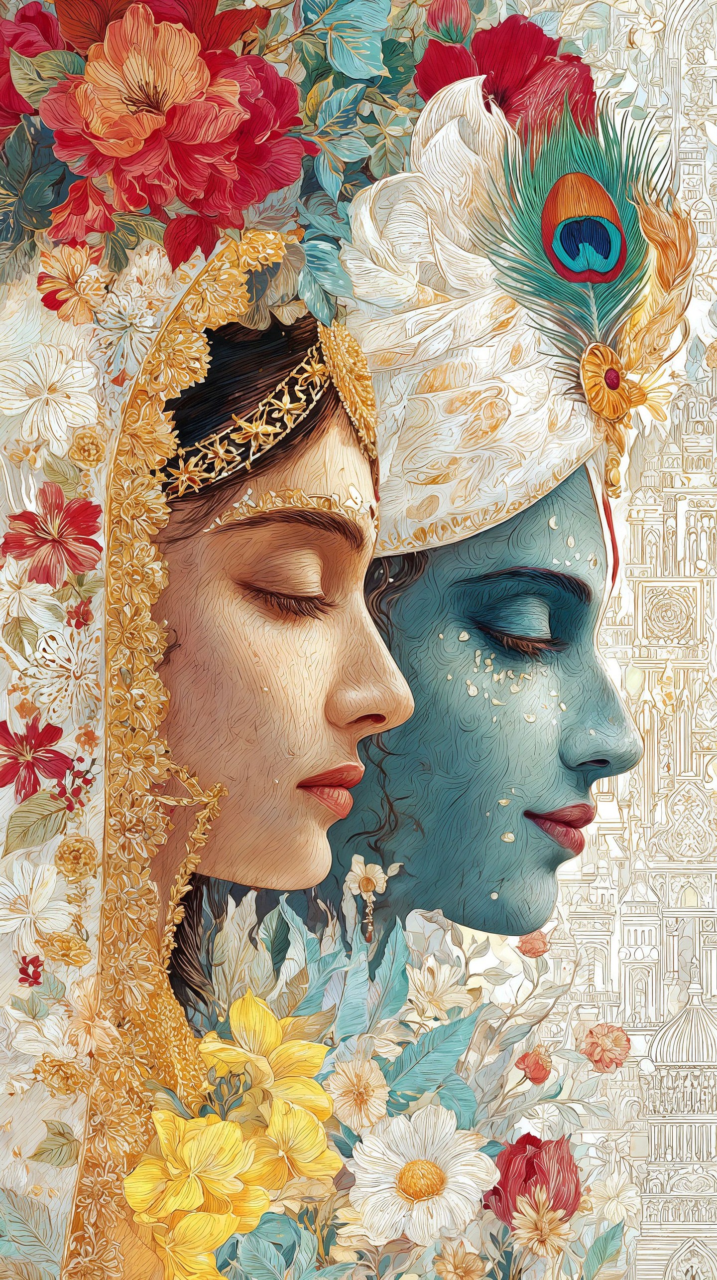 Radhe Krishna Mobile 9232 - Mobile Radhe Krishna Wallpaper