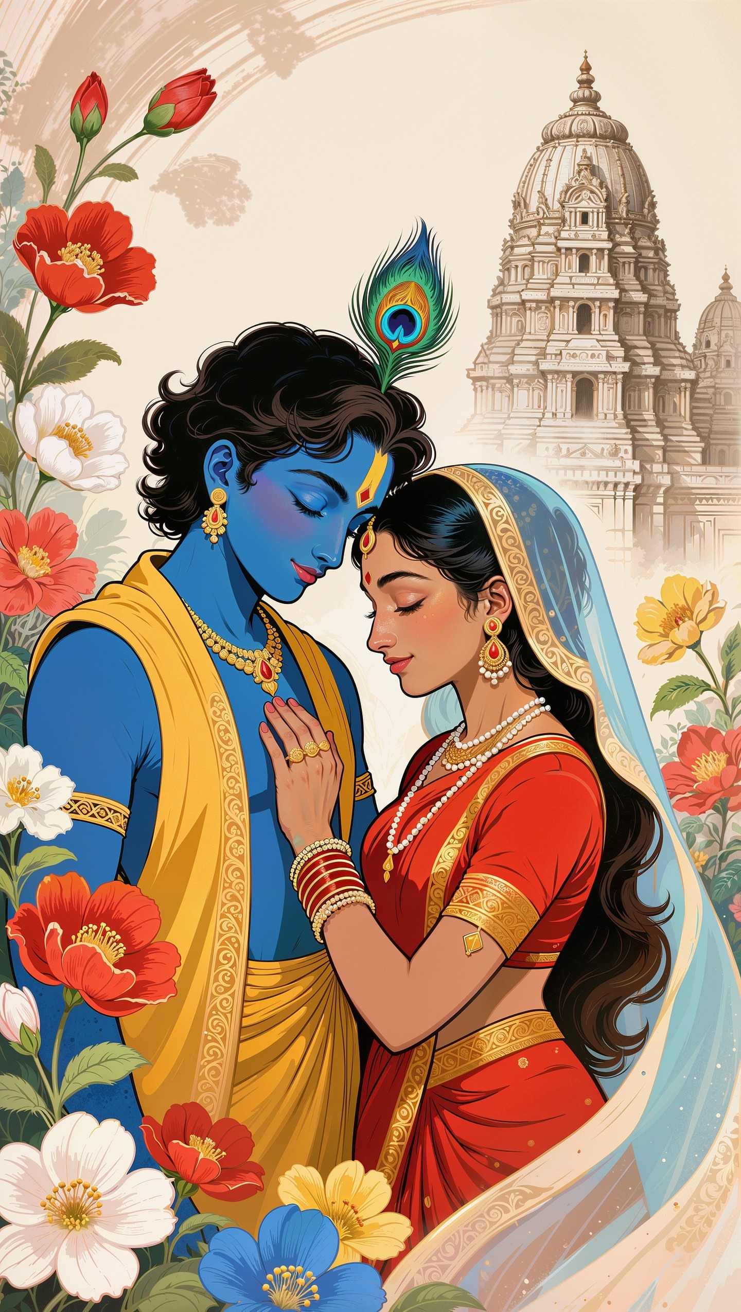 Radhe Krishna Mobile 7817 - Mobile Radhe Krishna Wallpaper