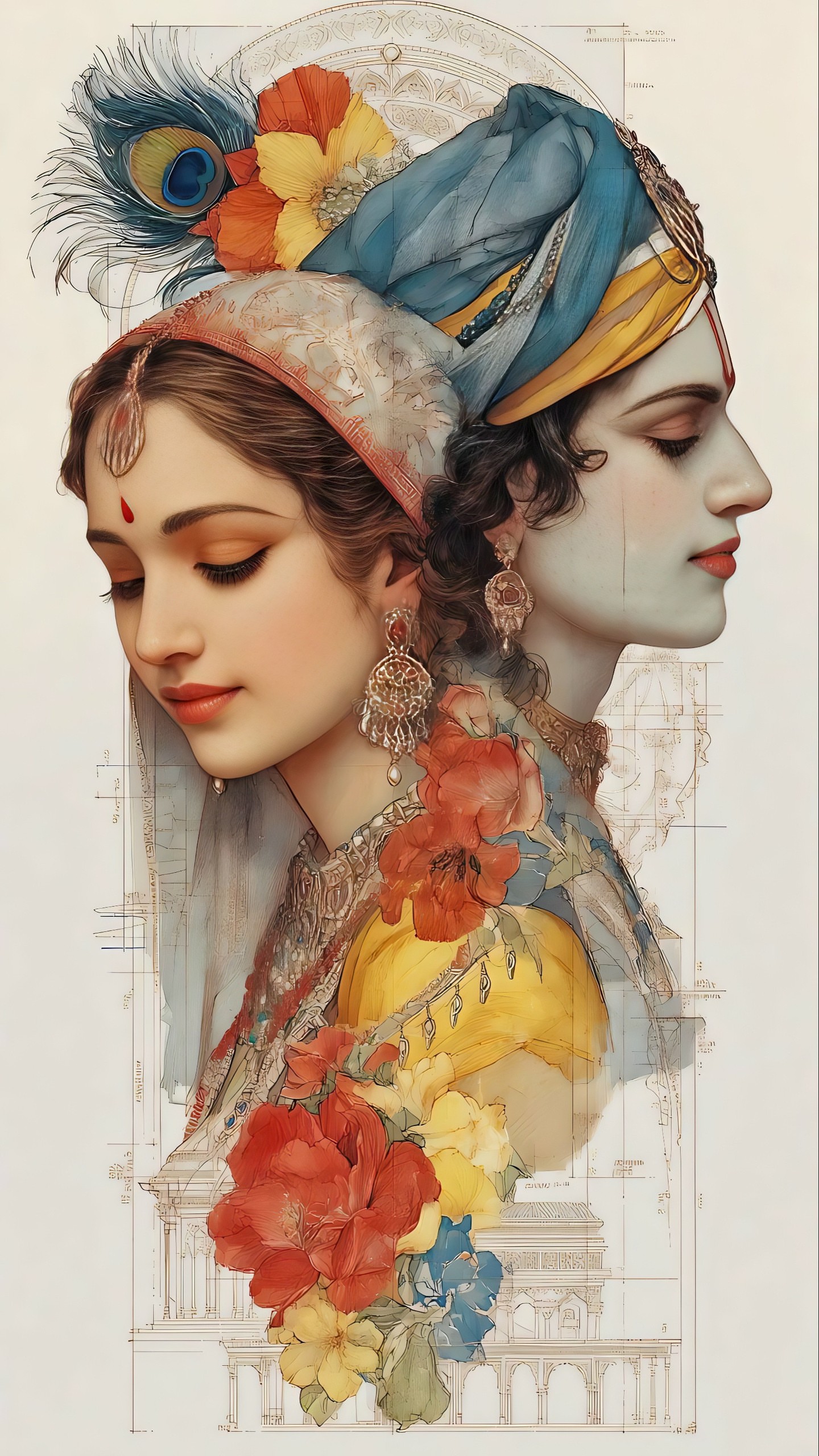 Radhe Krishna Mobile 3640 - Mobile Radhe Krishna Wallpaper