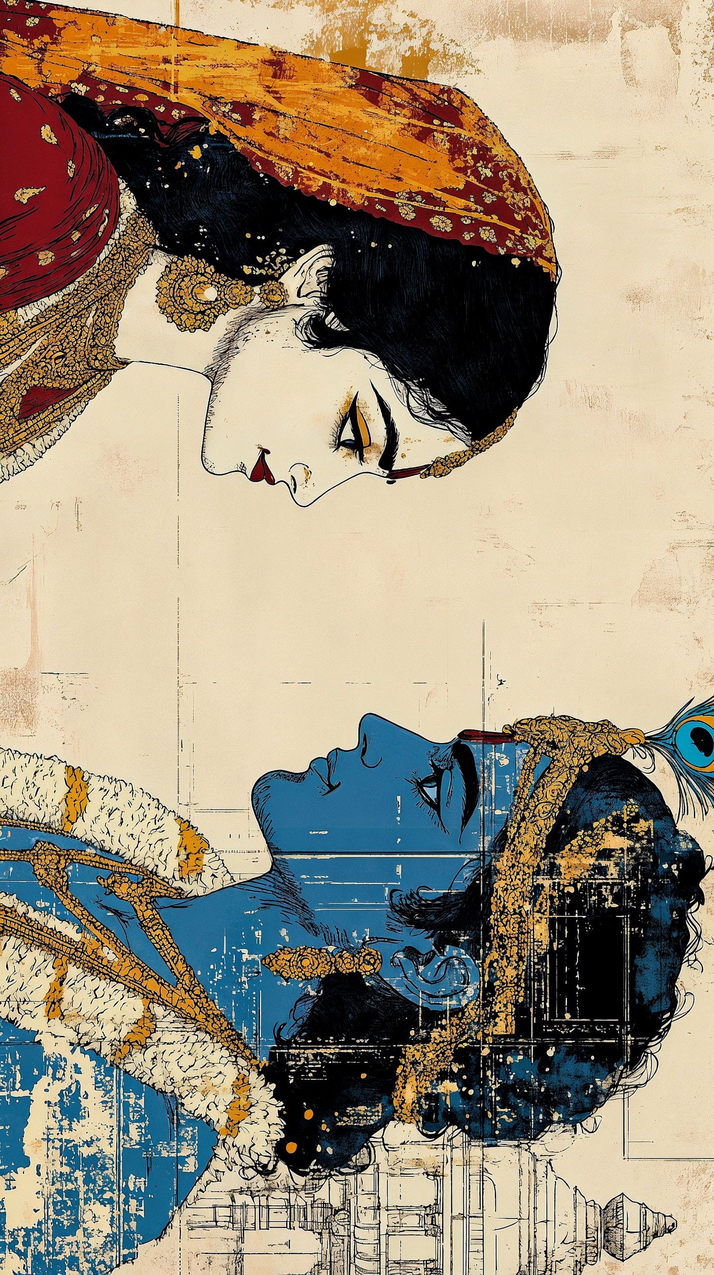 Radhe Krishna Mobile 3311 - Mobile Radhe Krishna Wallpaper