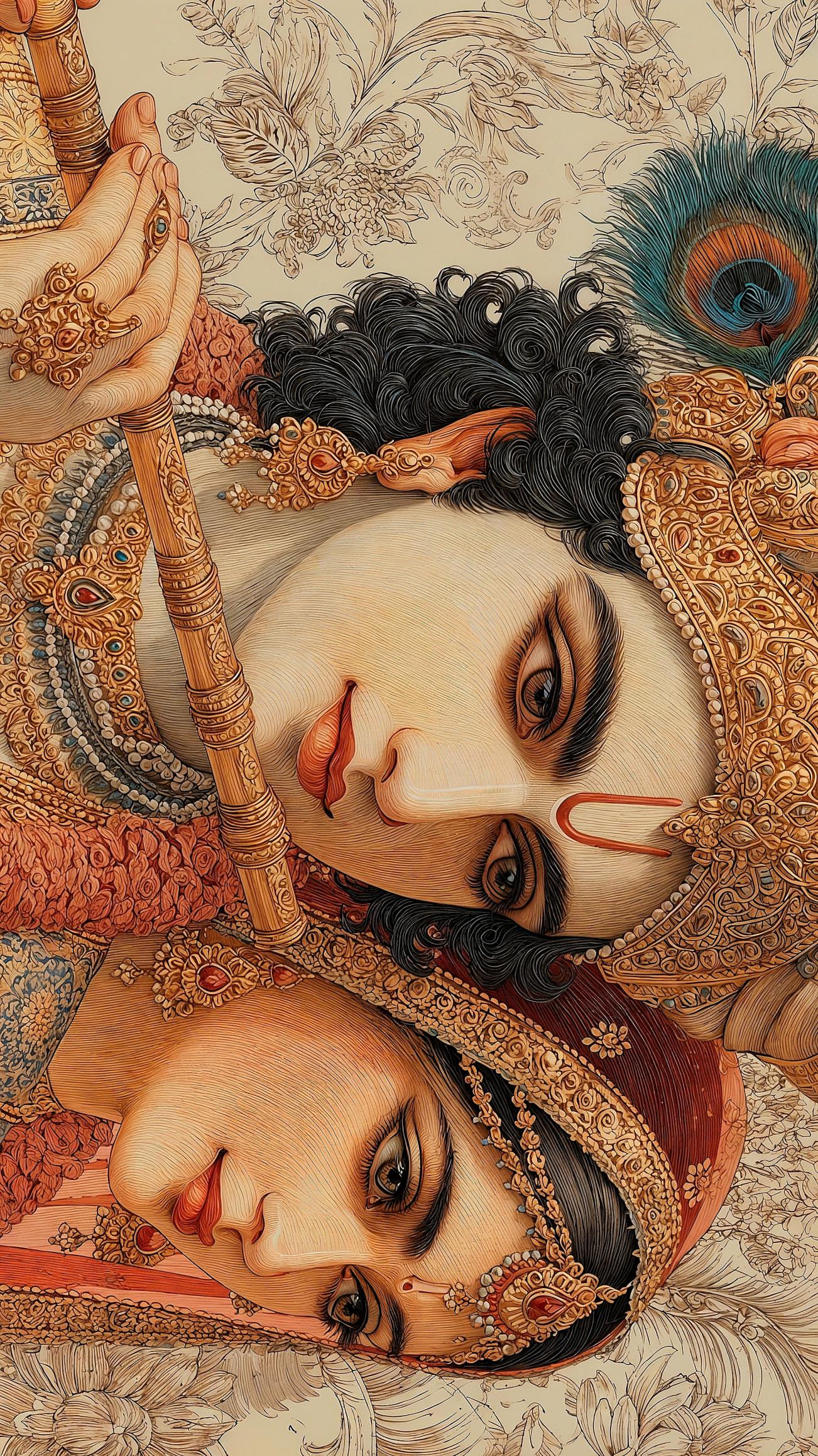 Radhe Krishna Mobile 5008 - Mobile Radhe Krishna Wallpaper