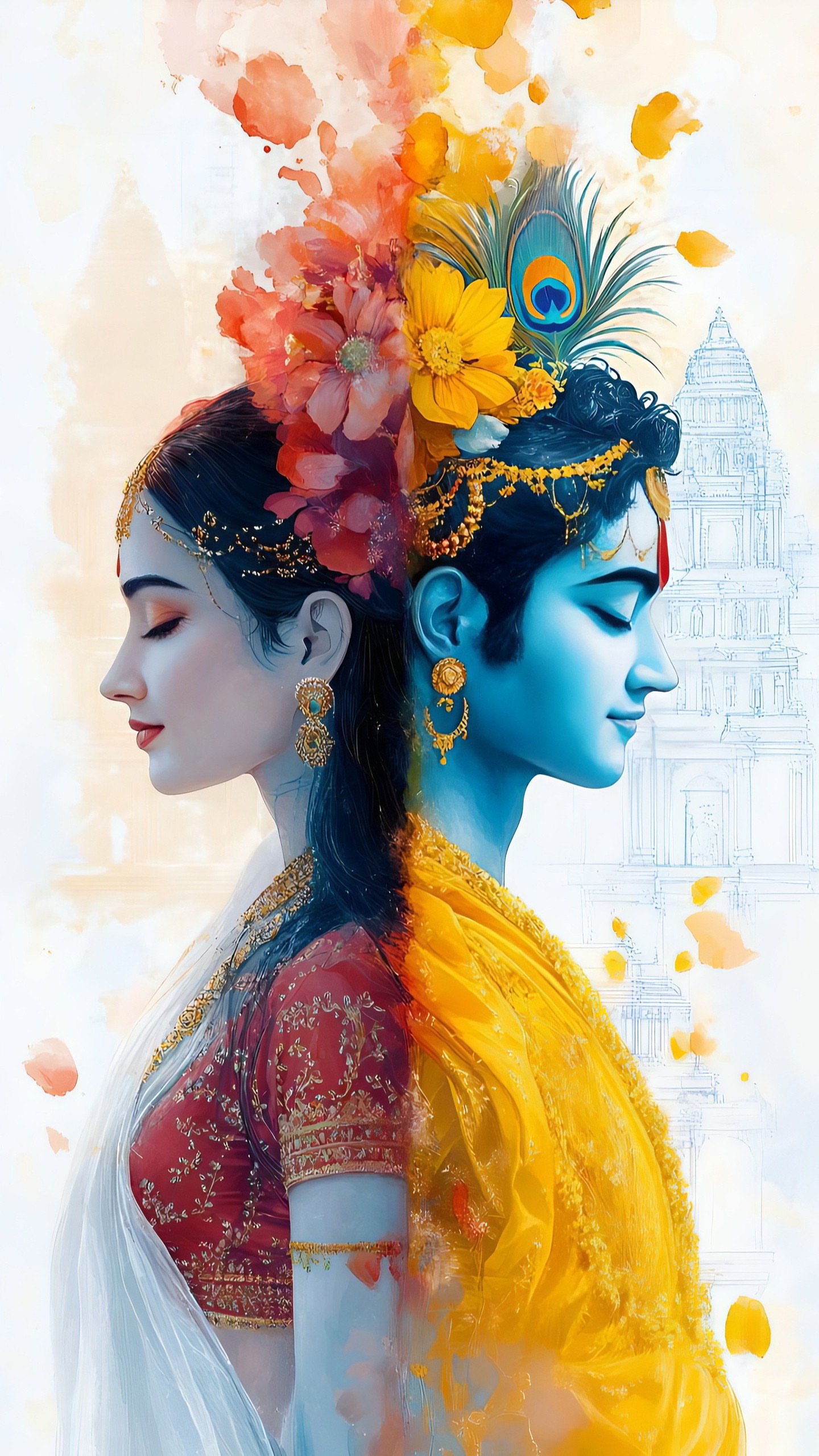 Radhe Krishna Mobile 5504 - Mobile Radhe Krishna Wallpaper