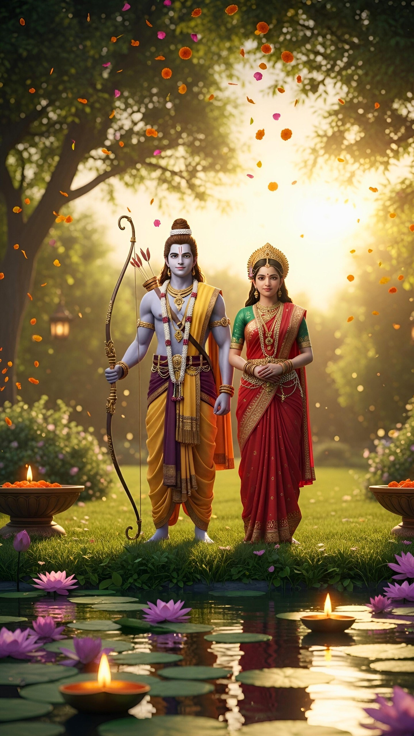 Ram Sita Mobile 7159 - Mobile Ram Sita Wallpaper
