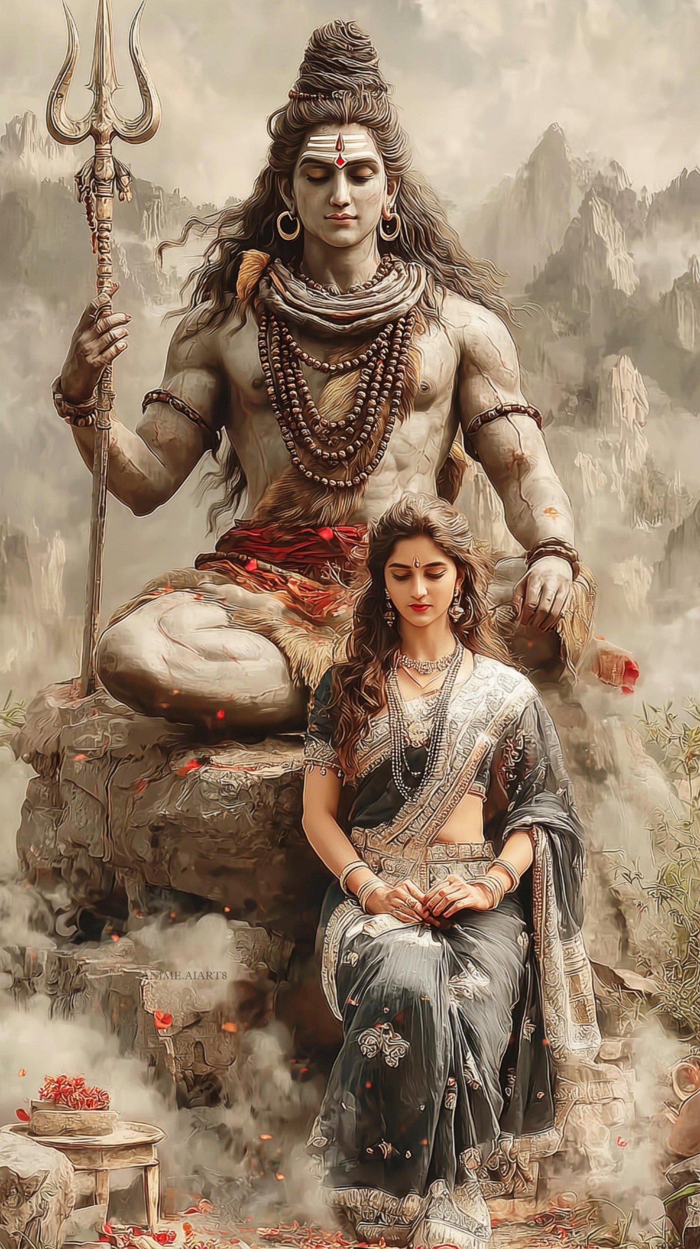 Shiv Shakti Mobile 3740 - Mobile Shiv Shakti Wallpaper